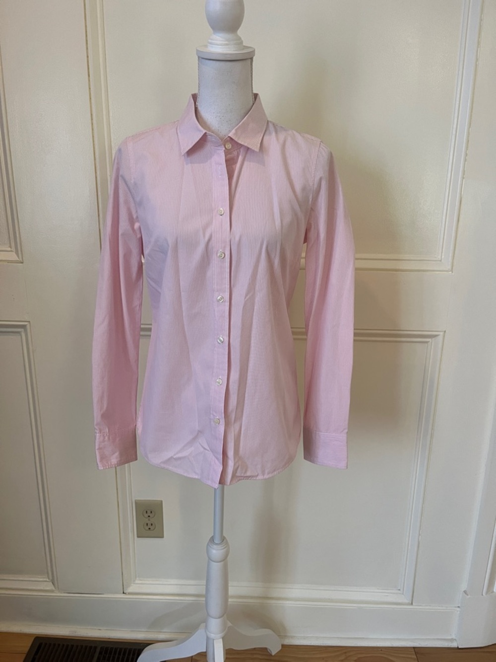 J. Crew Pale Pink Cotton Button-Down Shirt
